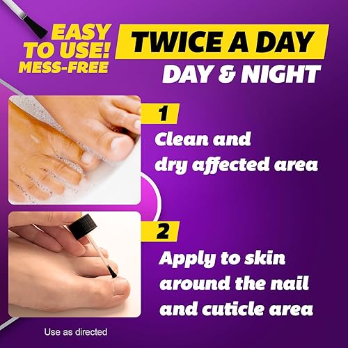 Miniatura 6 de SILKA Líquido antifúngico Max Strength para la salud de las uñas de los pies, con aplicador de cepillo, trata hongos, tiña y pie de atleta, restaura