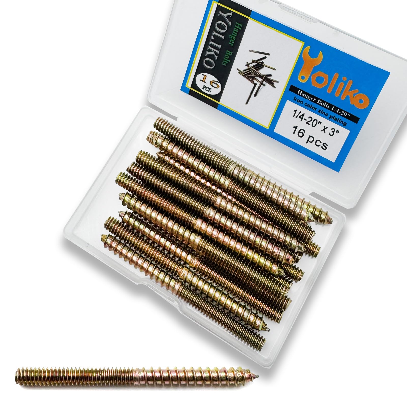 Hanger Bolts 1/4-20 x 1" - 20 Pack -14 Hanger Bolts 1/4-20 x 1" - 20 Pack -14