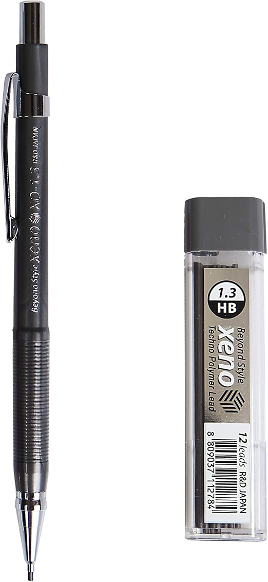 Xeno Beyond Style Mechanical Sharp Pencil + Leads Refills HB (0.3/0.5/0