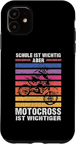 Miniatura 10 de iPhone 12 mini Schule ist wichtig aber motocross ist wichtier biker Case