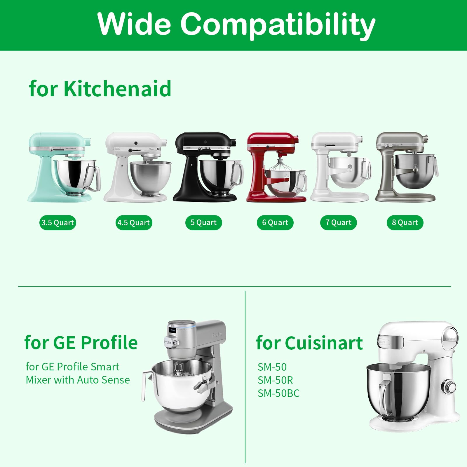 Accesorio para máquina de helados Kitchen aid batidora de pie, accesorio para máquina de helado de frutas, máquina de helado suave sin BPA, apto para alimentos, accesorios de cocina sin
