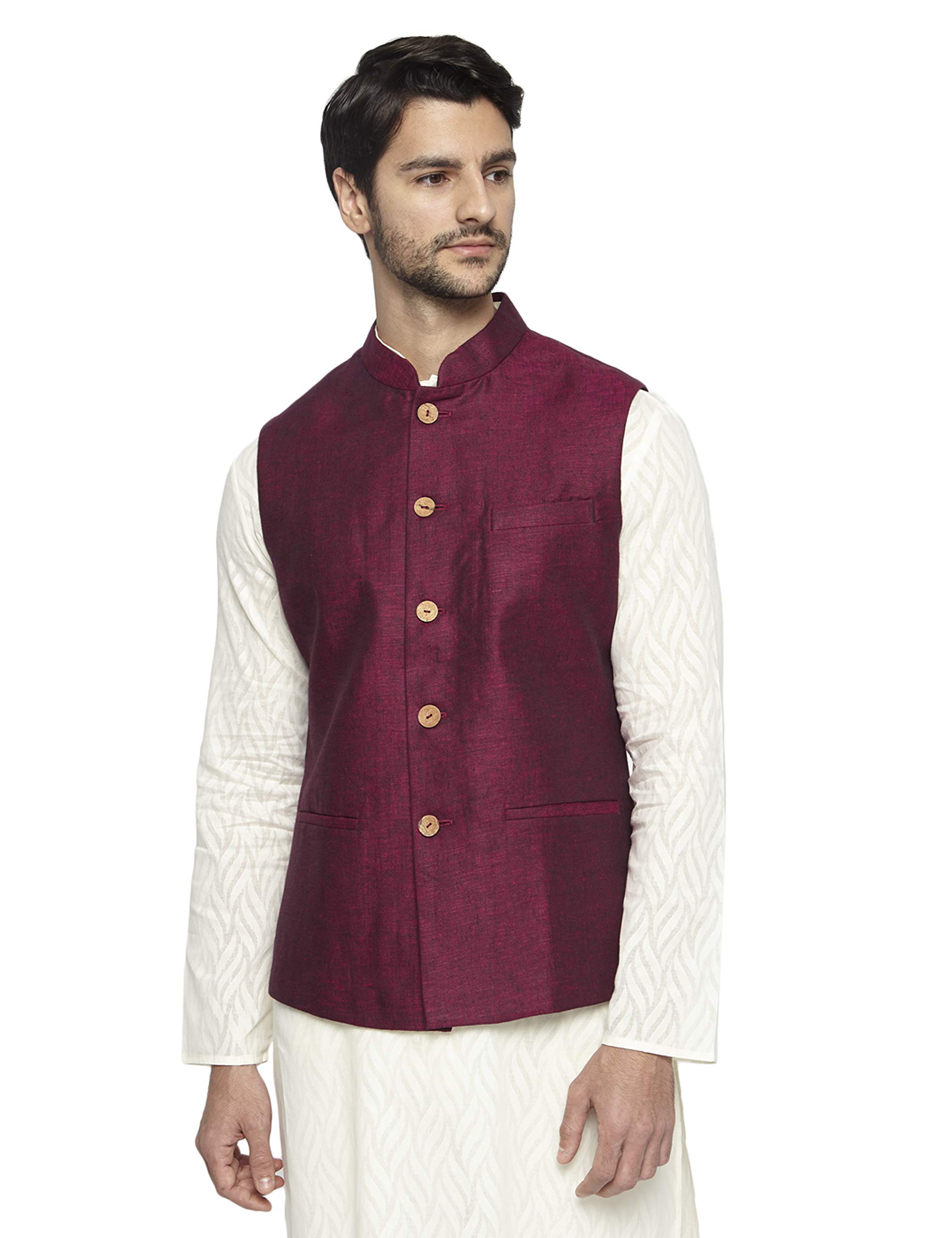 ethnix by raymond Dark Maroon Bundi (Size: 48)-RTUA00211-M8-picture-10