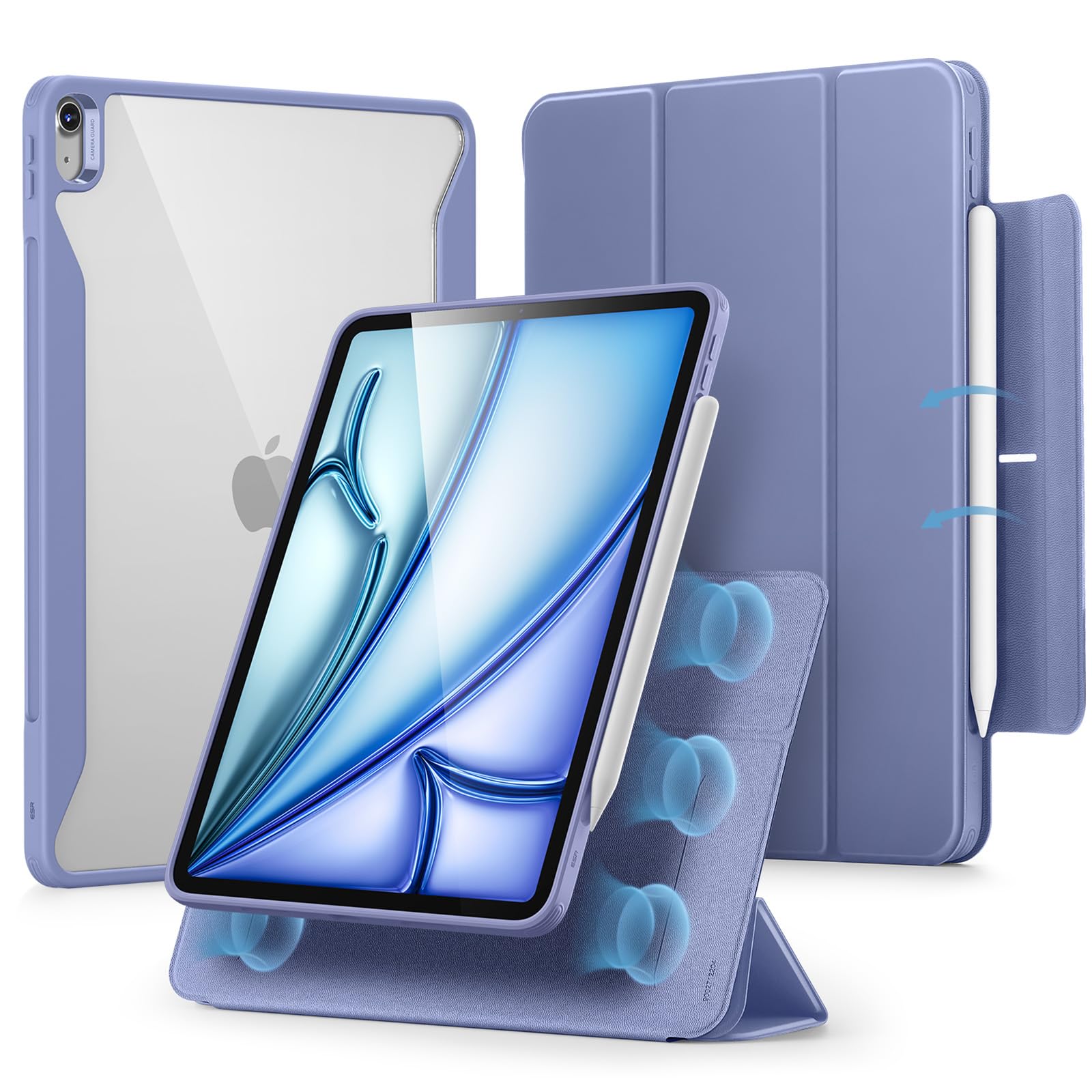 iPad Air M2 ブルー11インチ・ESRフィルム・ESRケースセット Amazon.com: ESR for iPad Air 11 Inch Case M4/M3/M2 (2026/2025/2024