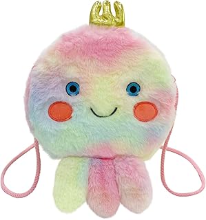 N+A Borsa a Tracolla con a Forma di Polpo Carino Borsa da, Borsa Bambina, Zainetto Ragazza, Crossbody Borsa a Tracolla Portafoglio borsa Chiusura a Cerniera per Ragazze Adolescenti Donne