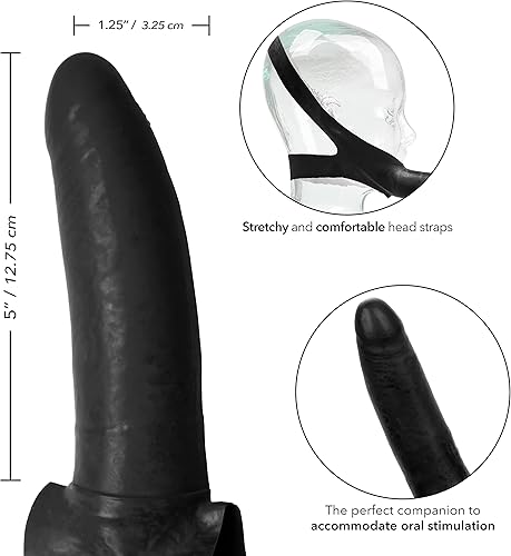 Miniatura 9 de CalExotics Original Accommodator - Dong de látex  Correa manos libres en sonda para parejas  Juguetes sexuales para adultos  Marfil