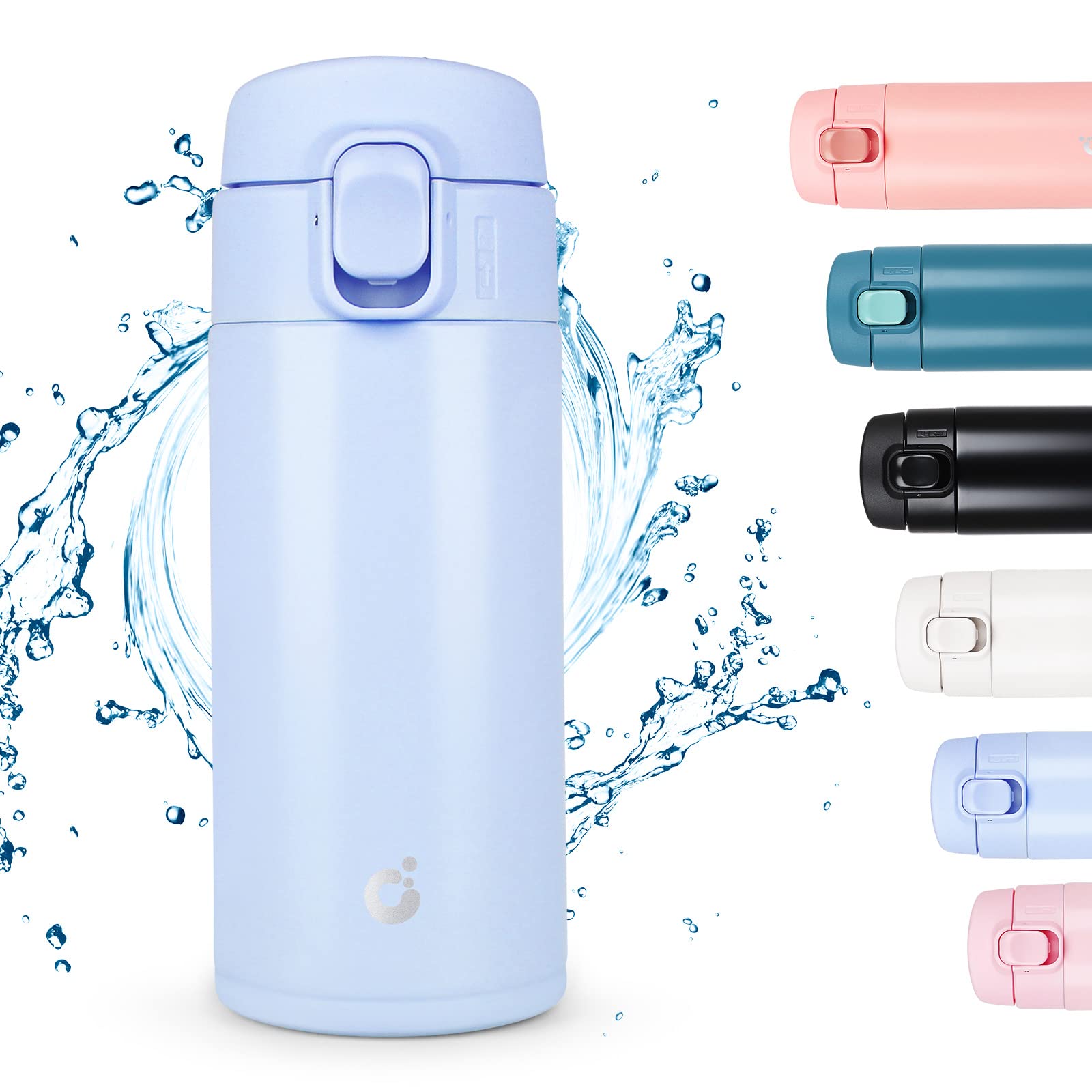CodiCileTravel Mug, Reusable Coffee Cups with BPA-Free & Leakproof Lid,Coffee Flask for Hot and Cold Drinks,Double Wall Insulated Coffee Mug,Sky Blue,320ml