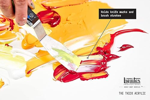 Miniatura 6 de Liquitex Pintura acrílica profesional de cuerpo pesado, 6 x 2.0 fl oz (2 oz), juego de colores fluorescentes