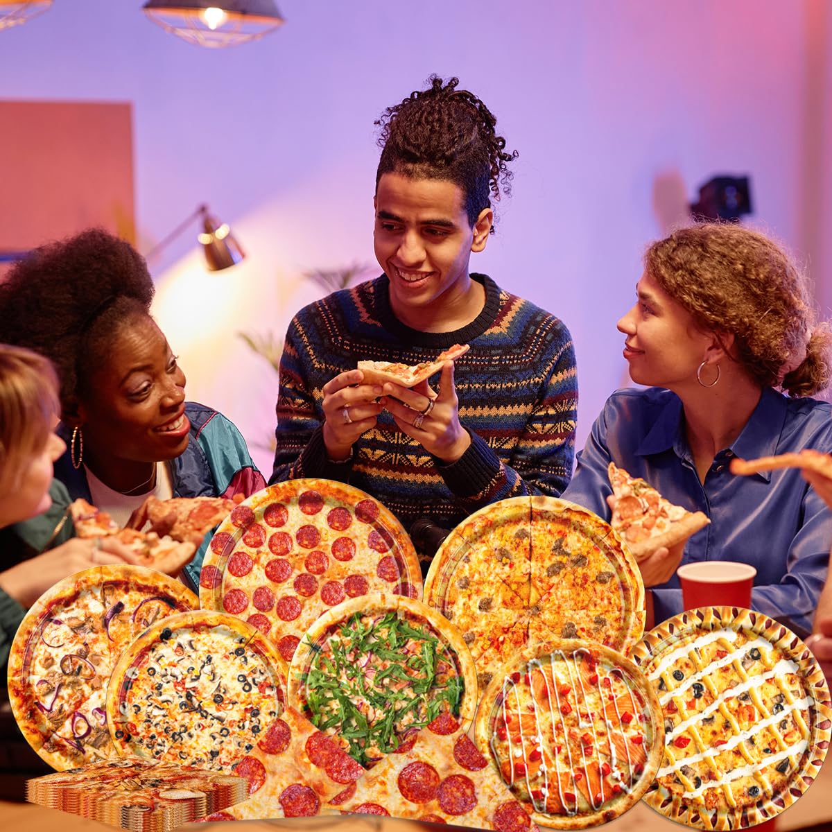 TOKYMOON Lot De 2 Nappes Jetables Sur Le Thème Du Nouvel An