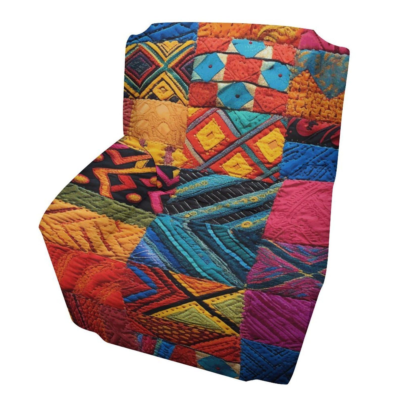 Fekiloot Style Multicolor Quilt Couch Cover Sofa Cover Sofa Slipcover