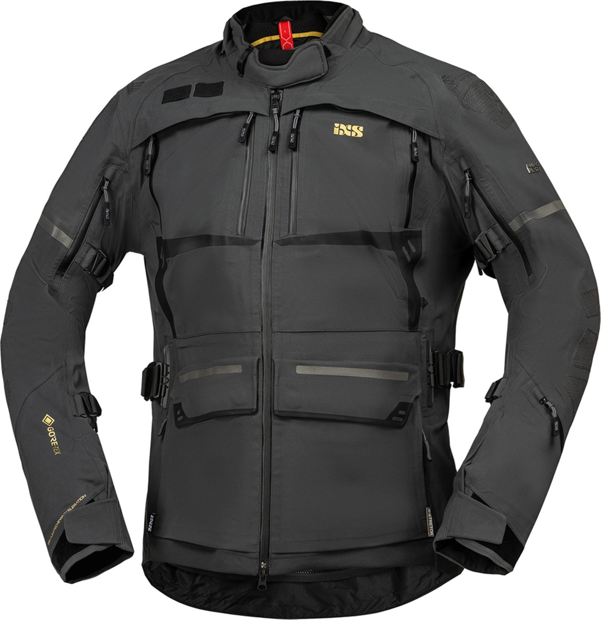 IXS Tourster-GTX 1.0 wodoodporna kurtka tekstylna motocyklowa, ciemnoszary, XL