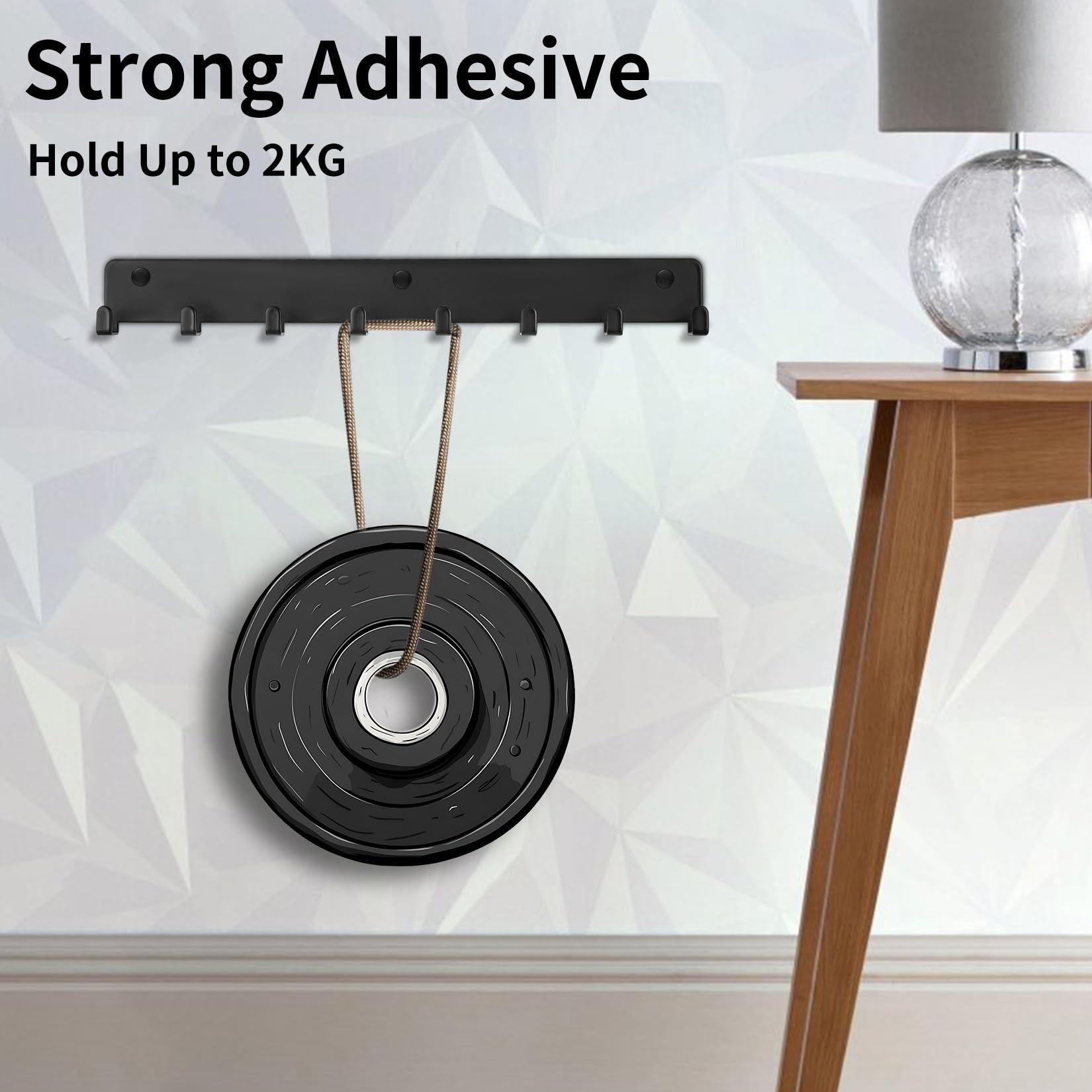 Crochets Muraux Auto-adhésifs Pour Manteau De Queue De Chien, 4 Pièces, Crochet Pour Suspendre Des Serviettes, Salle De Bains, Cuisine, Intérieur De La Maison