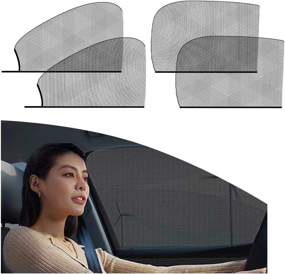 2PCS Car Window Shades for Side Window,Breathable Sun