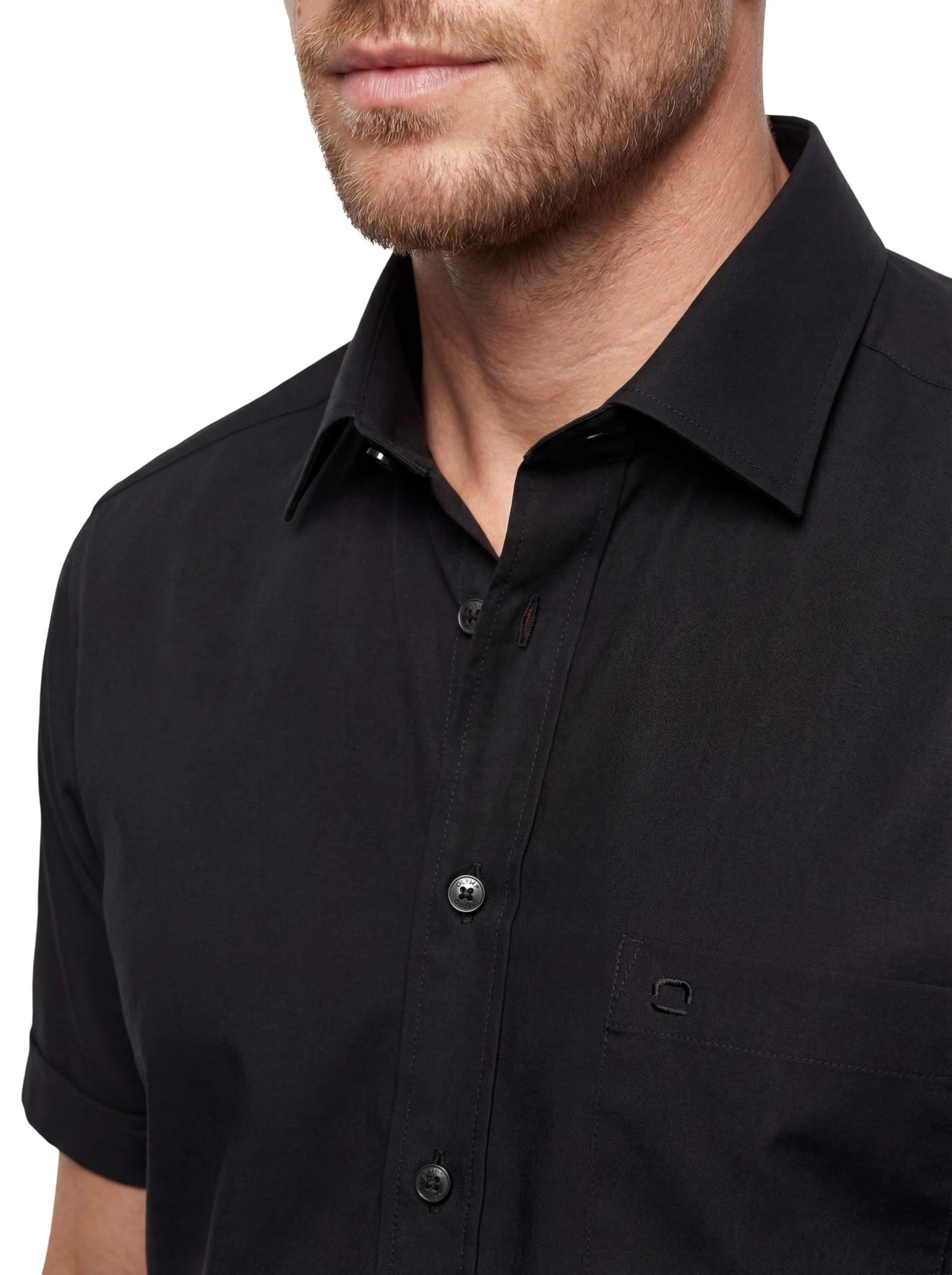 OLYMP Herren Businesshemd Langarm Luxor,Einfarbig,modern fit,New Kent