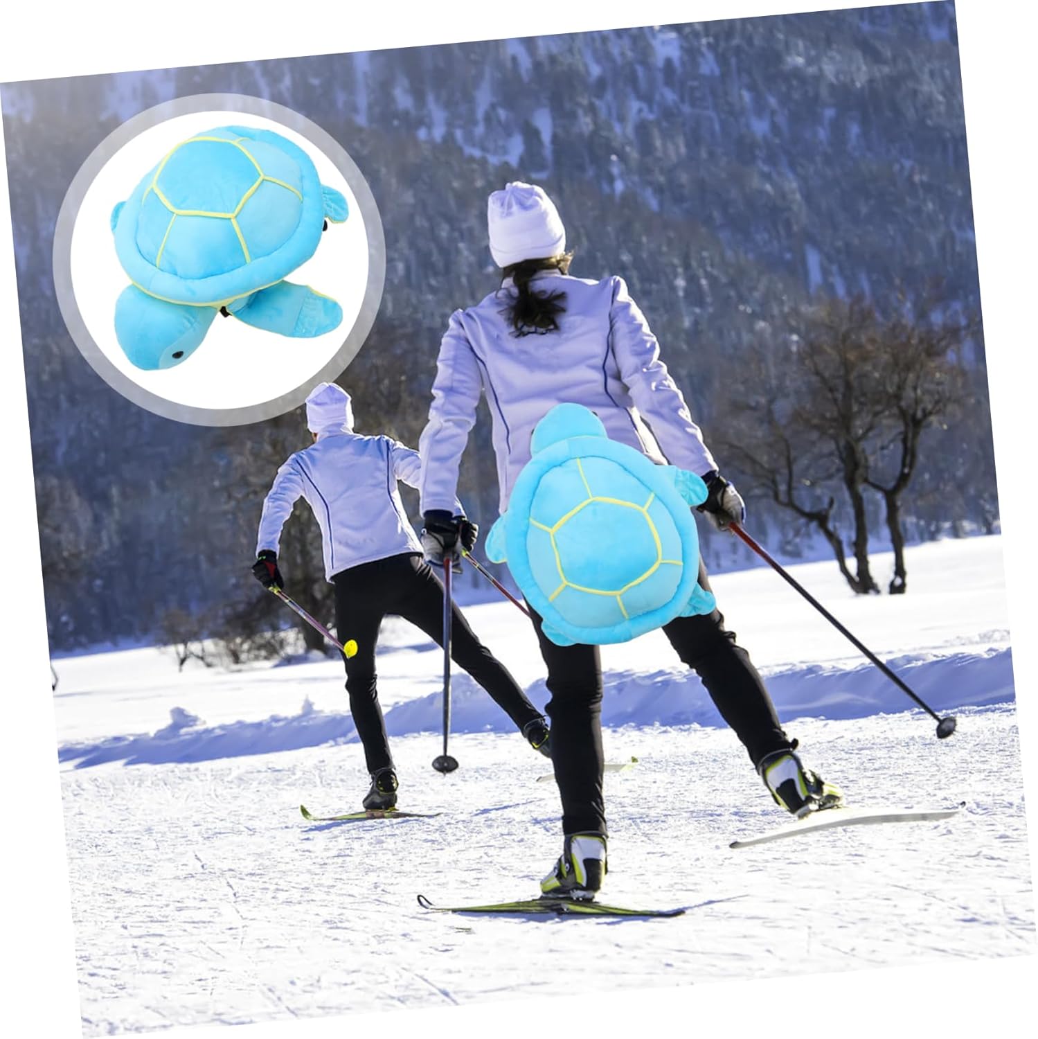 BESPORTBLE Skiing Butt Protector for Adults and Adorable Turtle Cushion for Outdoor Sports Impact-Resistant Hip Pad for Ice Skating and Snowboarding