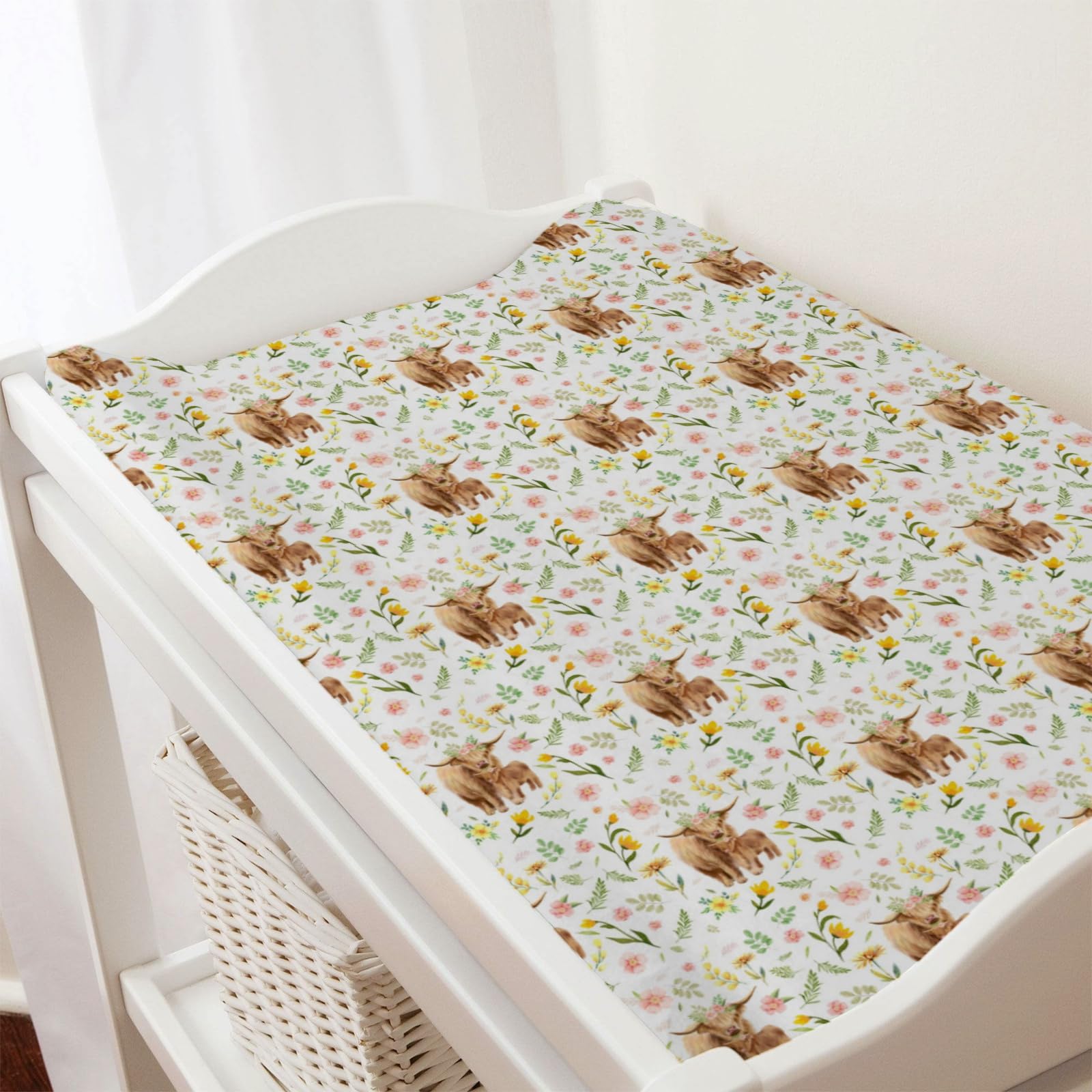 Changing Table Pads Highland Cow Changing Pad Cover Fits