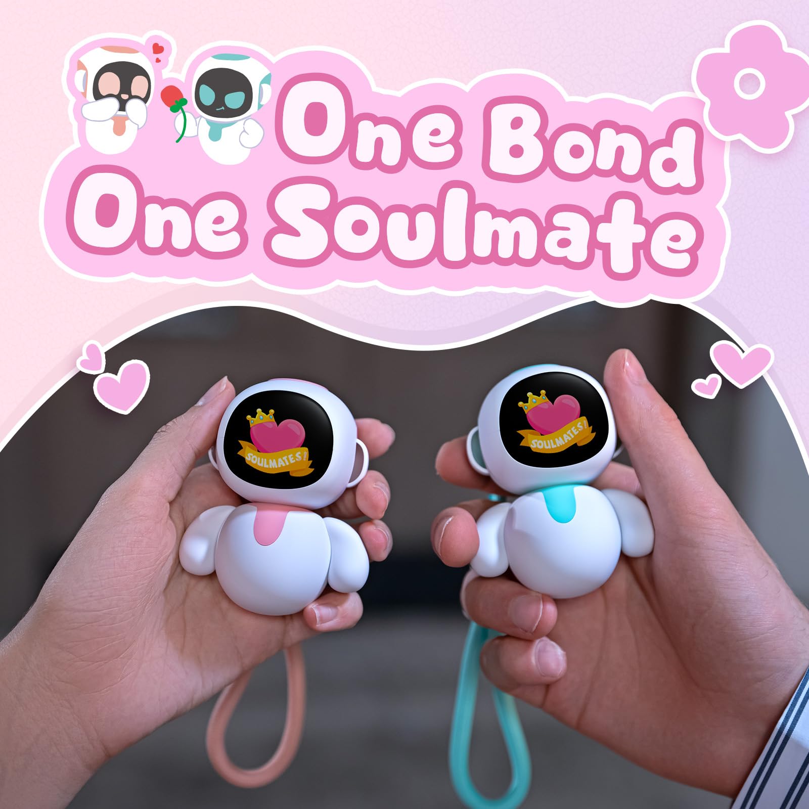 Amazon.com: ENERGIZE LAB Eiliko Coral Pink - Your Tiny AI Charm