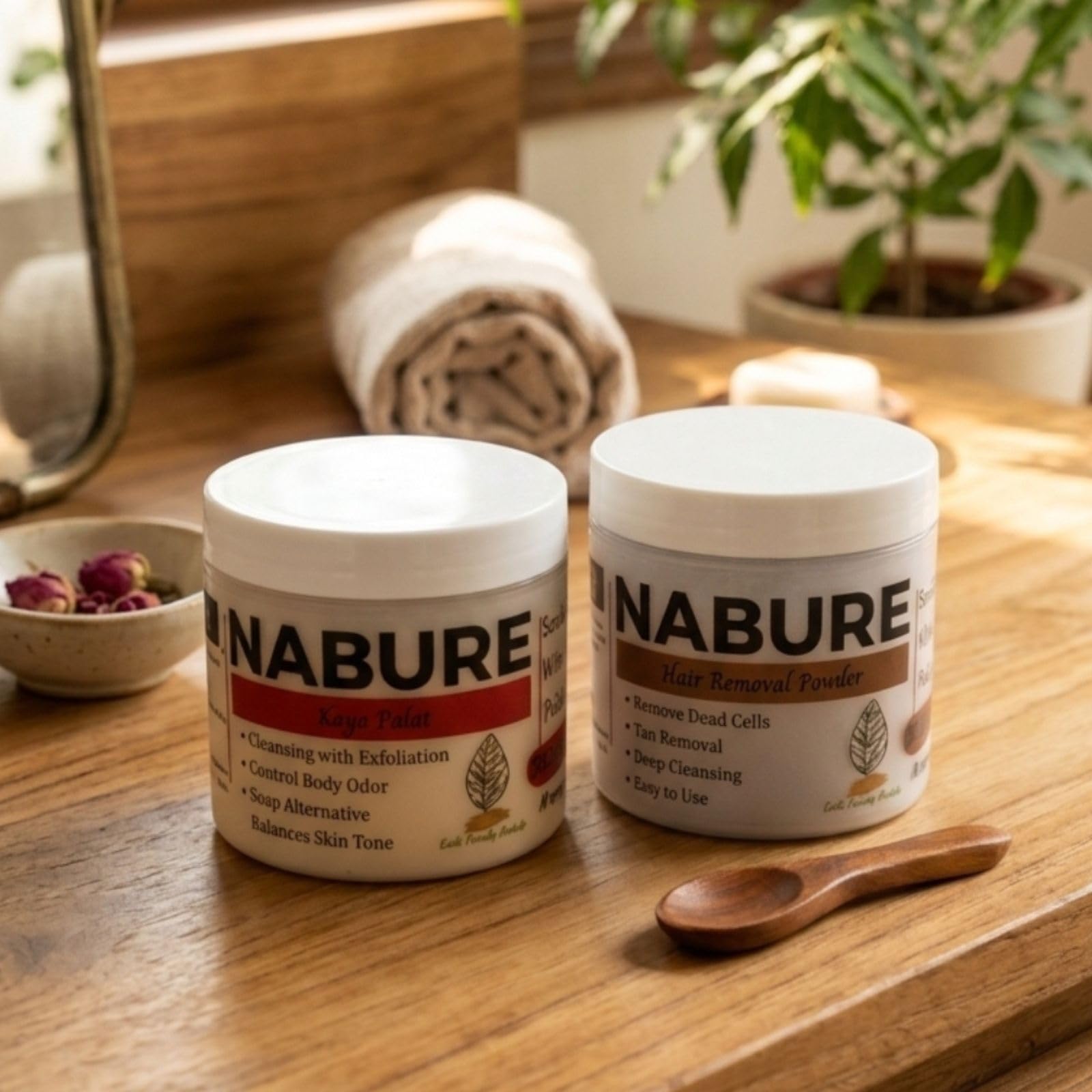 Ayurvedic Bath Care Combo Body Ubtan (50 g) and Herbal Hair Removal Powder (50 g) for Traditional Cleansing Polishing and Smooth Skin Care Routine-image-7