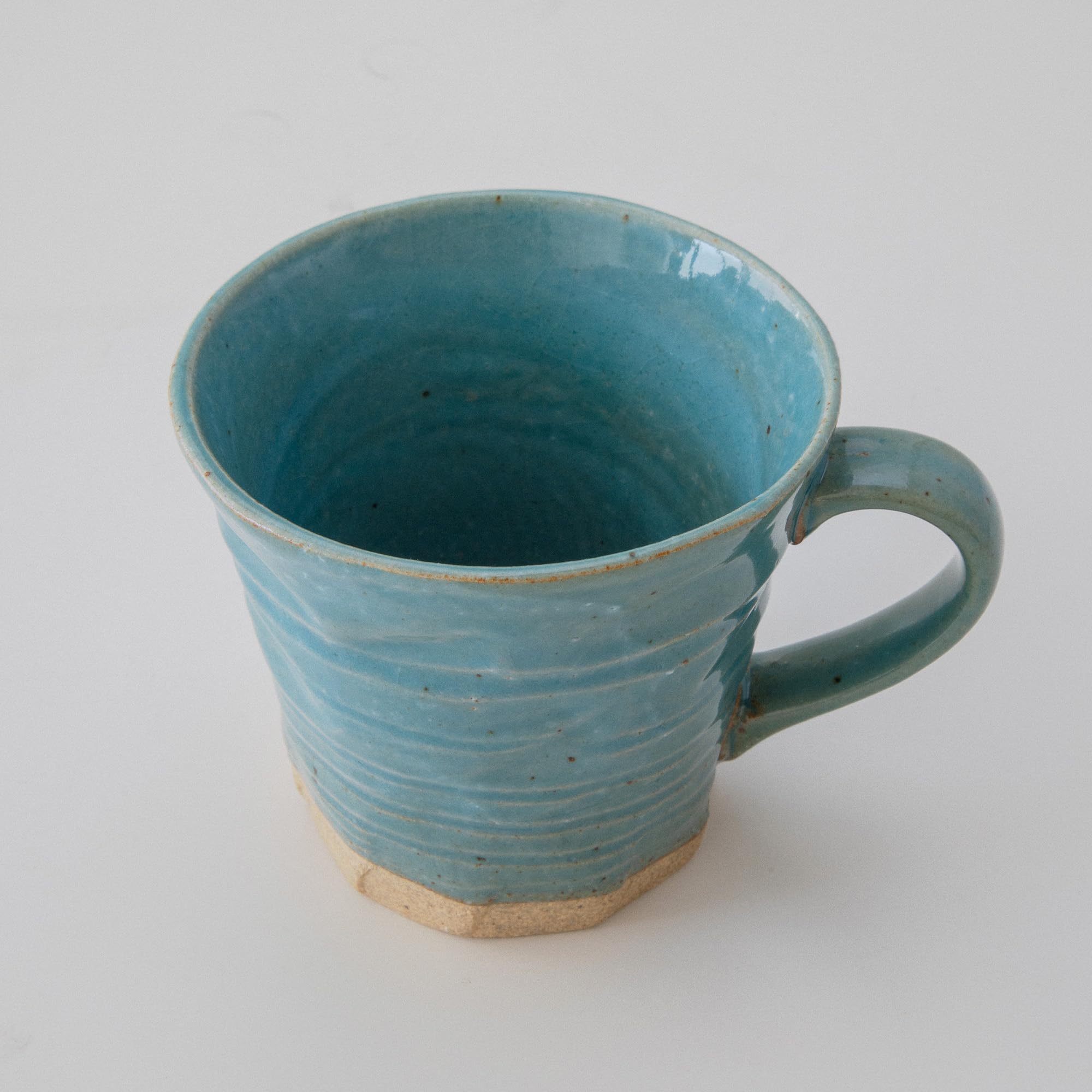 Asayu Japan Set di 2 Tazze Rustiche Tsuchimono in Ceramica Artigianale - Handmade in Giappone, Design Wabi-Sabi