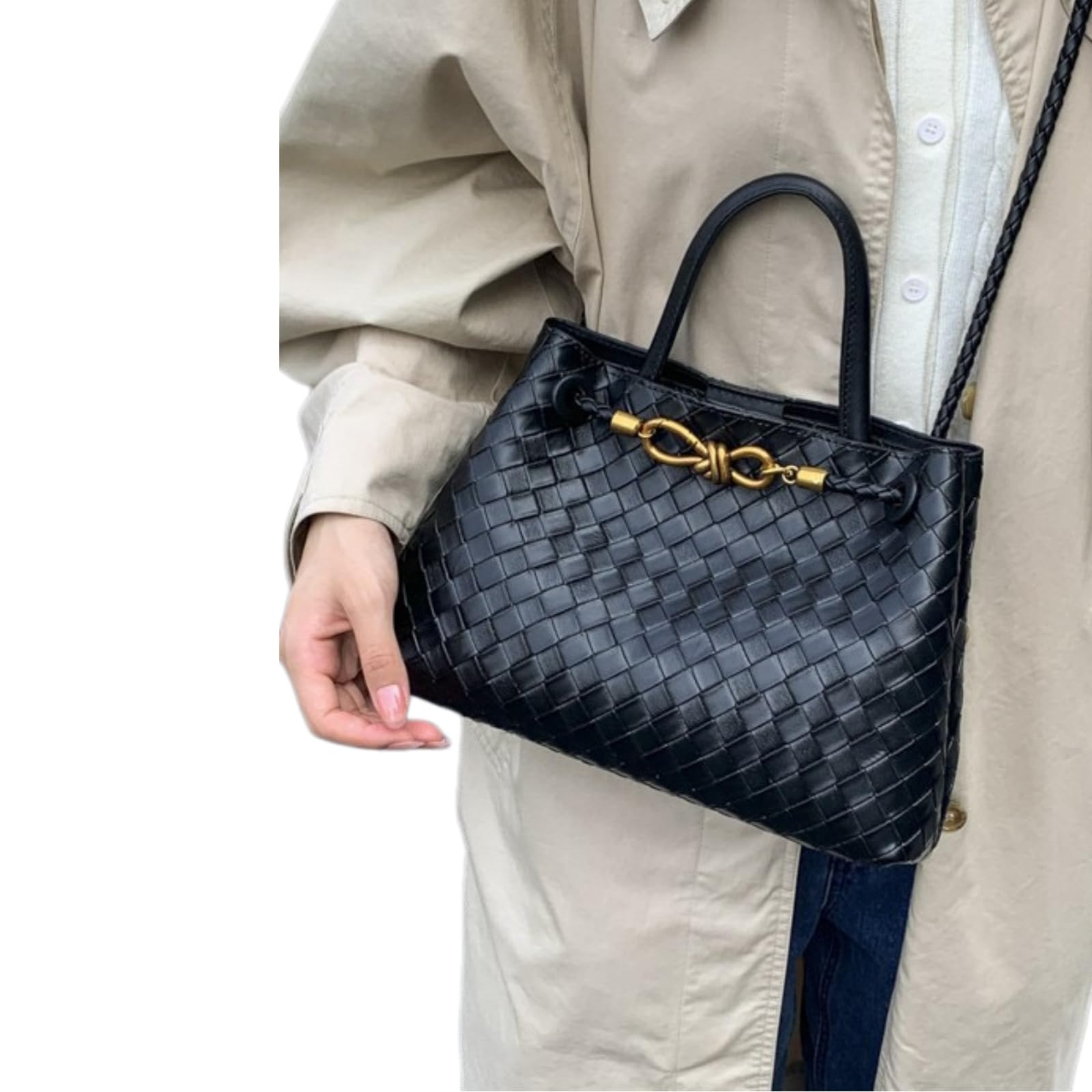 Strandtasche Große Kapazität Vielseitige Pendler Handtasche Für Frauen, Stilvolle Schultertasche-Black