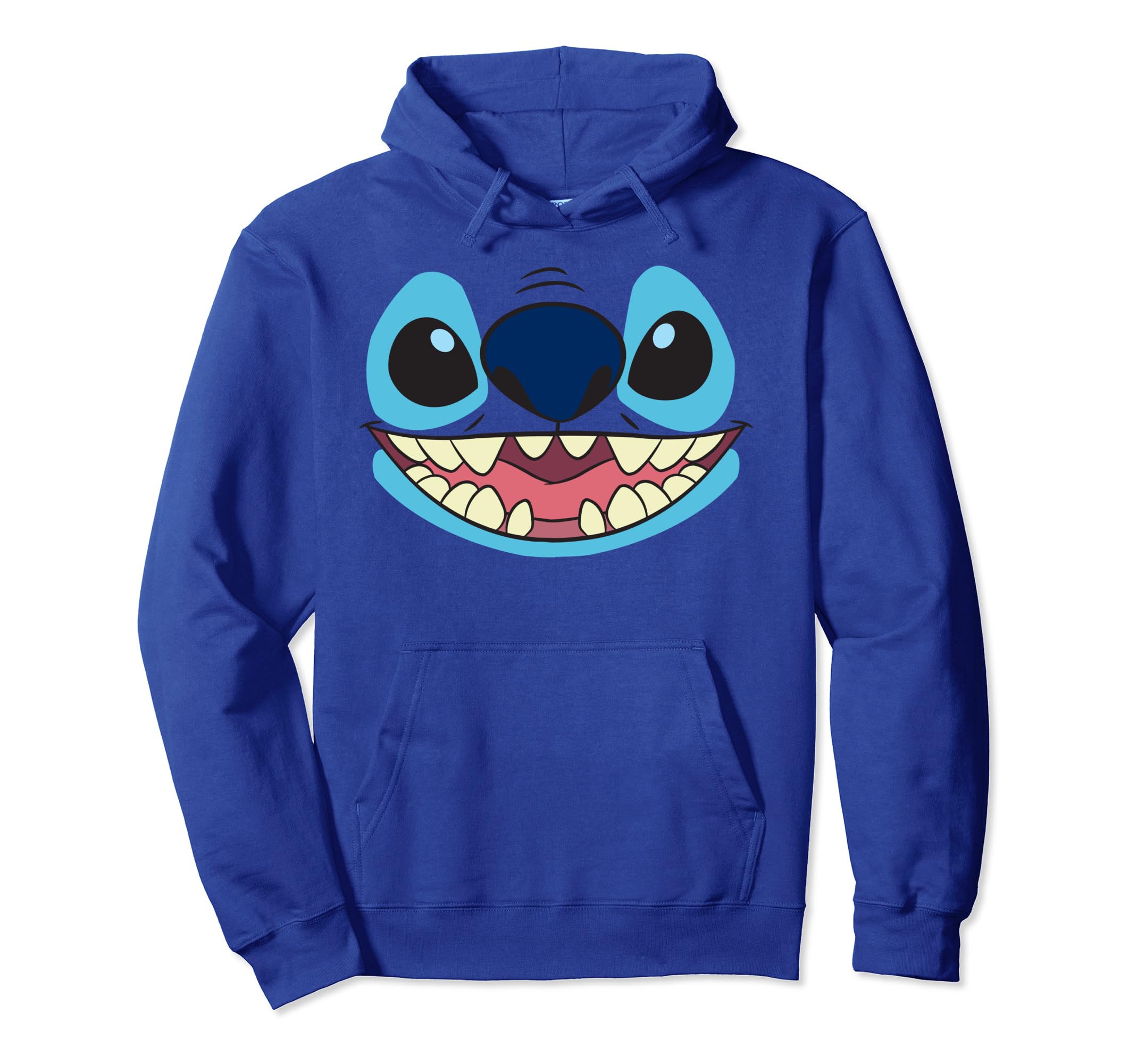 Disney Lilo & Stitch Big Face Stitch Felpa con Cappuccio