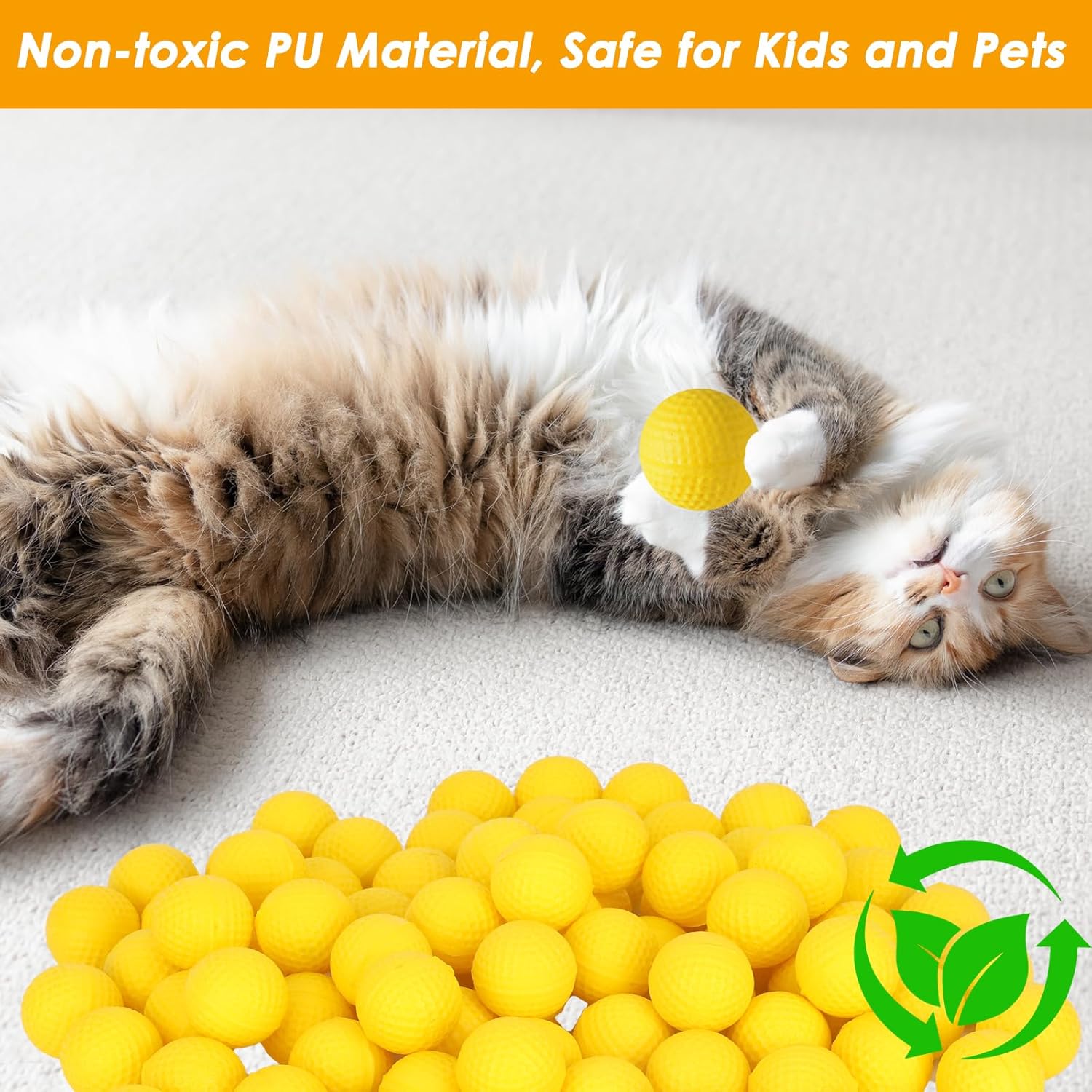 POKONBOY Upgraded 500-Round Balls Refill Pack Compatible with Nerf Rival Apollo, Zeus, Atlas and Artemis Blasters (Storage Bag Included)