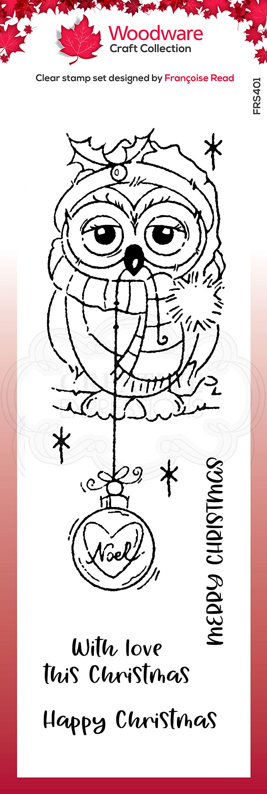Francoise Collection - Clear Magic - Bauble Owl - Stamp Set, A6