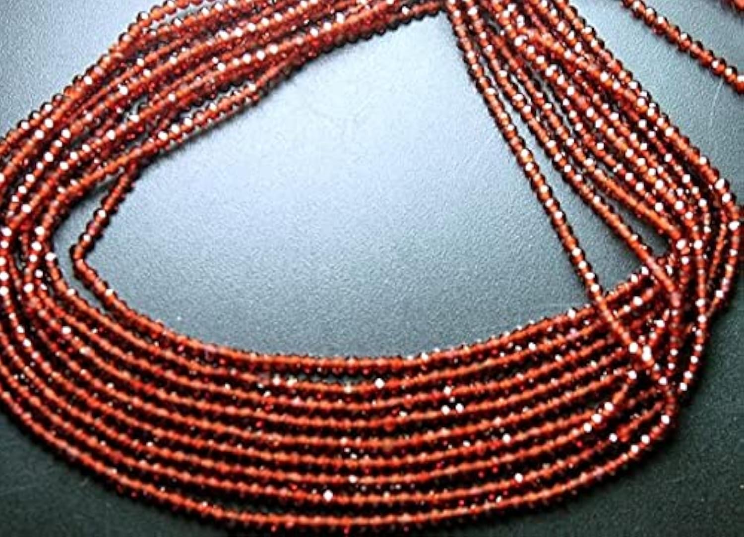 Grenat naturel du Mozambique 2.55mm pour remplacer les pierres de vos colliers fins