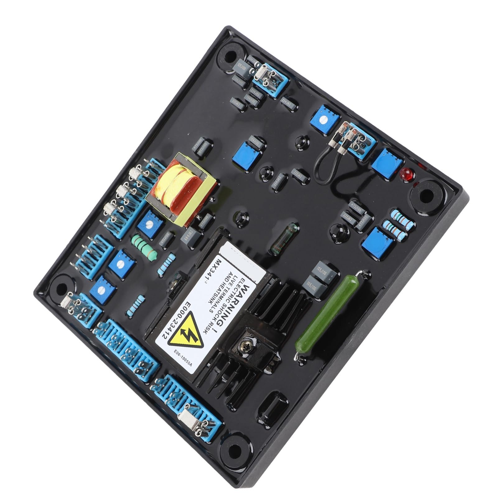Controlador Automático de Voltaje, Material ABS, Módulo AVR MX341 para Generador sin Escobillas con Protección contra Sobreexcitación y Baja Velocidad, Ideal para Uso en Campo
