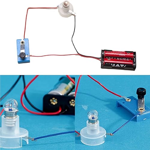Miniatura 3 de Kit de experimento de circuito eléctrico, kit de luces de bombilla pequeña, kit básico de ciencia física, kit educativo STEM