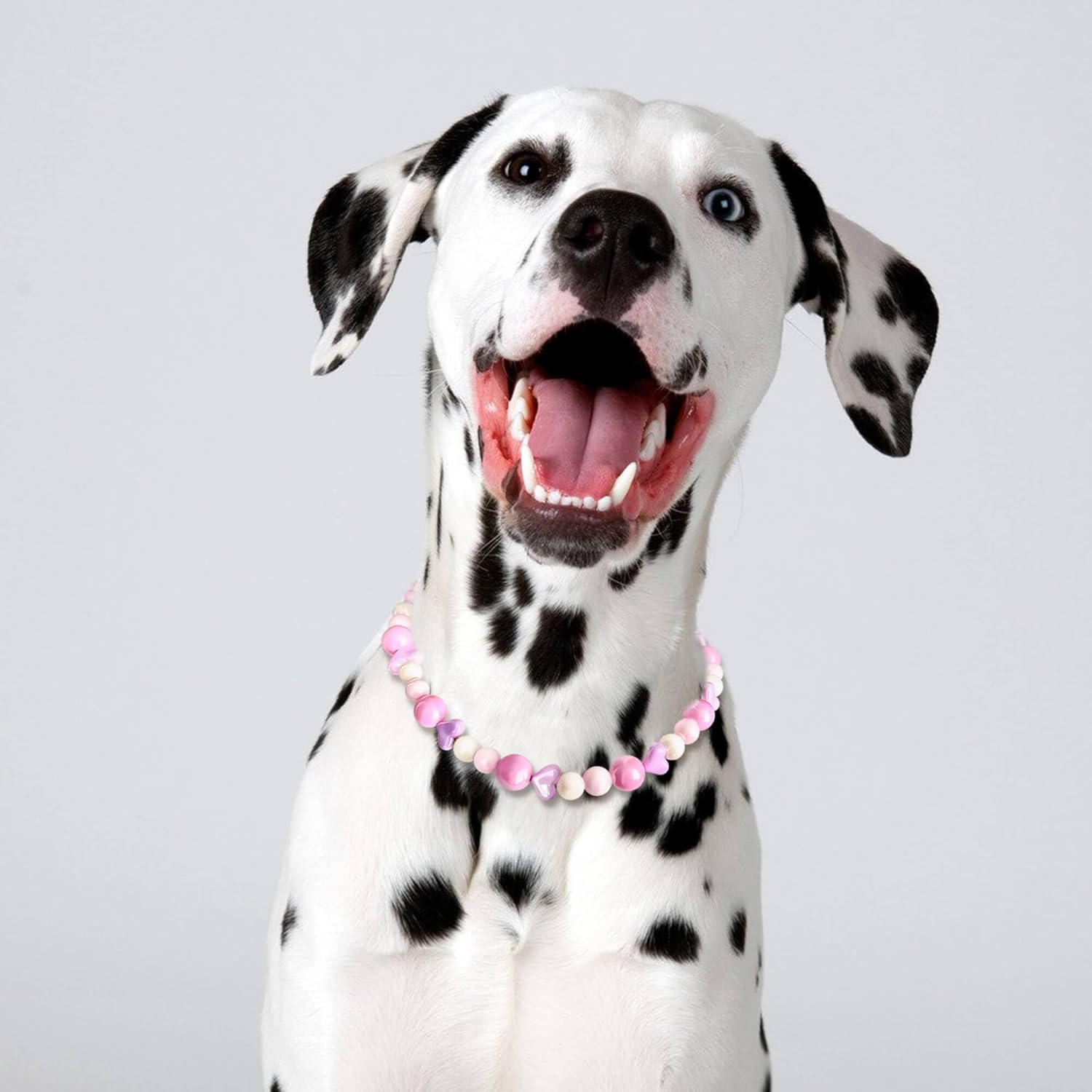 Sweet Pink Dog Necklace – Cute Decorative Jewelry Collar for Stylish Dogs, Perfect for Photos, Gifts & Special Moments