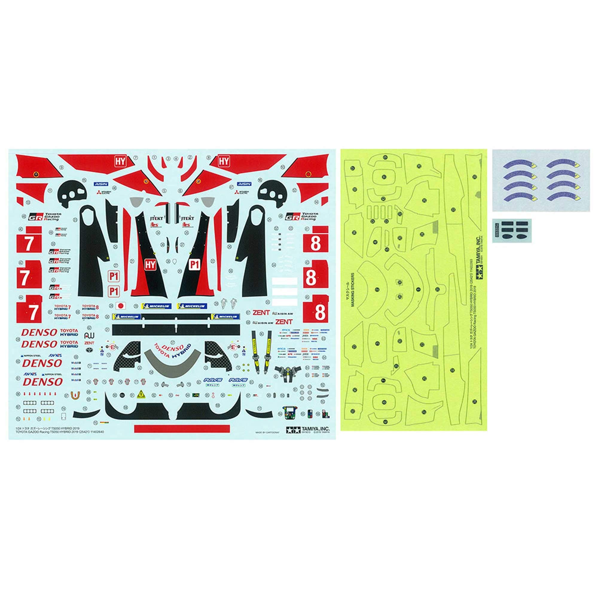 Amazon.com: TAMIYA 25421 1:24 Toyota G.R. 2019 TS050 Hybrid