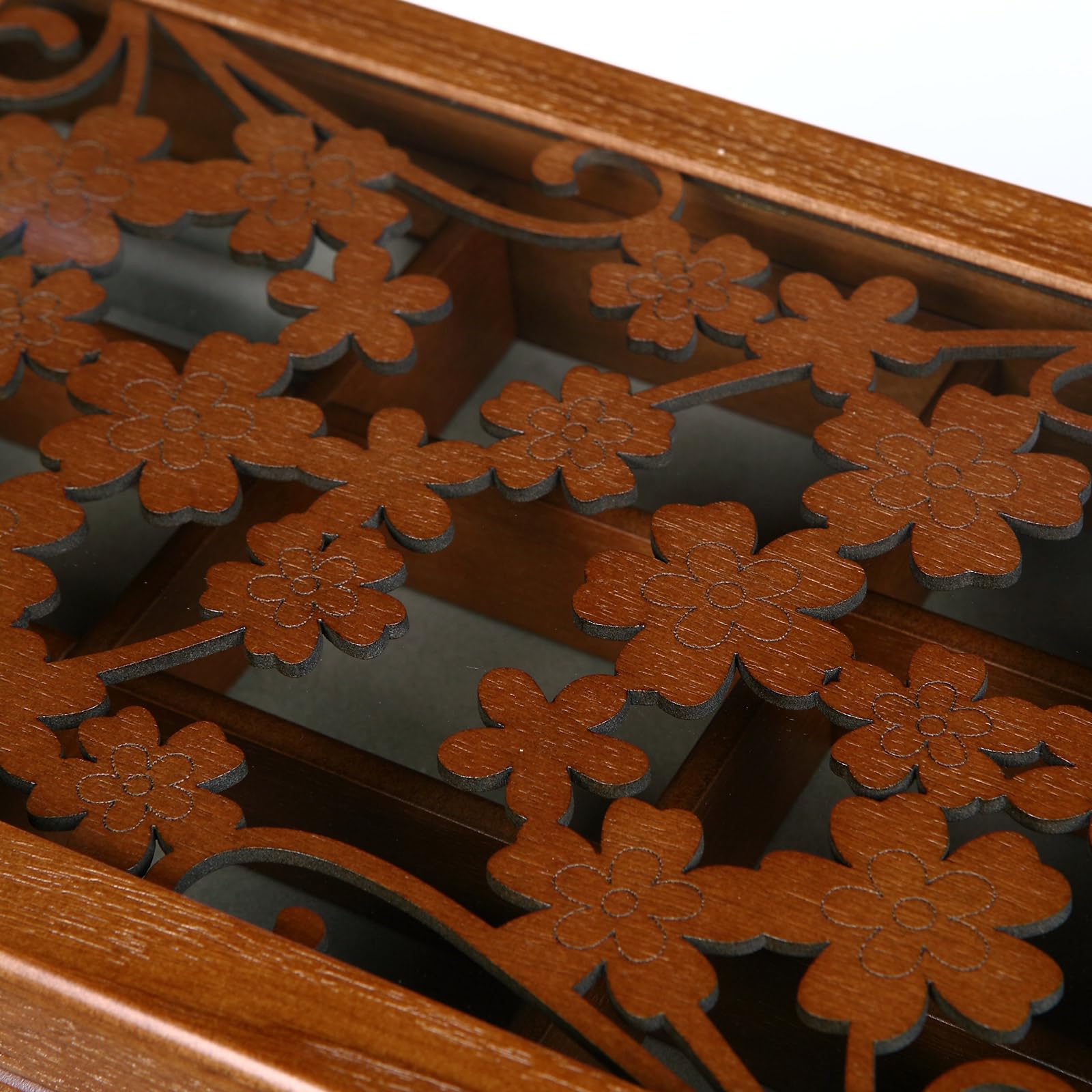 Caja de Joyería de Madera Changsuo para Mujer con Cajones, Organizador de Almacenamiento de Joyas Mediano