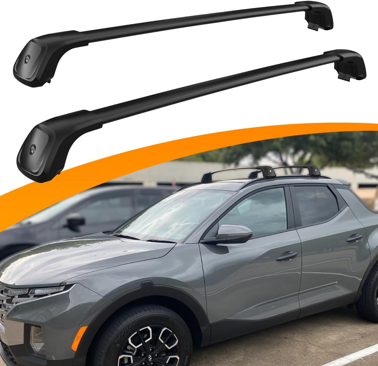 Amazon.com: for Hyundai Santa Cruz 2017-23 Bed Rack Cross Bars Roof ...