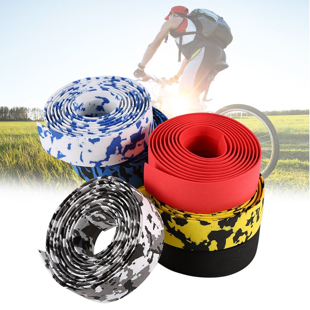 Bande de guidon de vélo, multi-usages réglable en nylon pour guidon de vélo, support de lampe de poche, Rouge