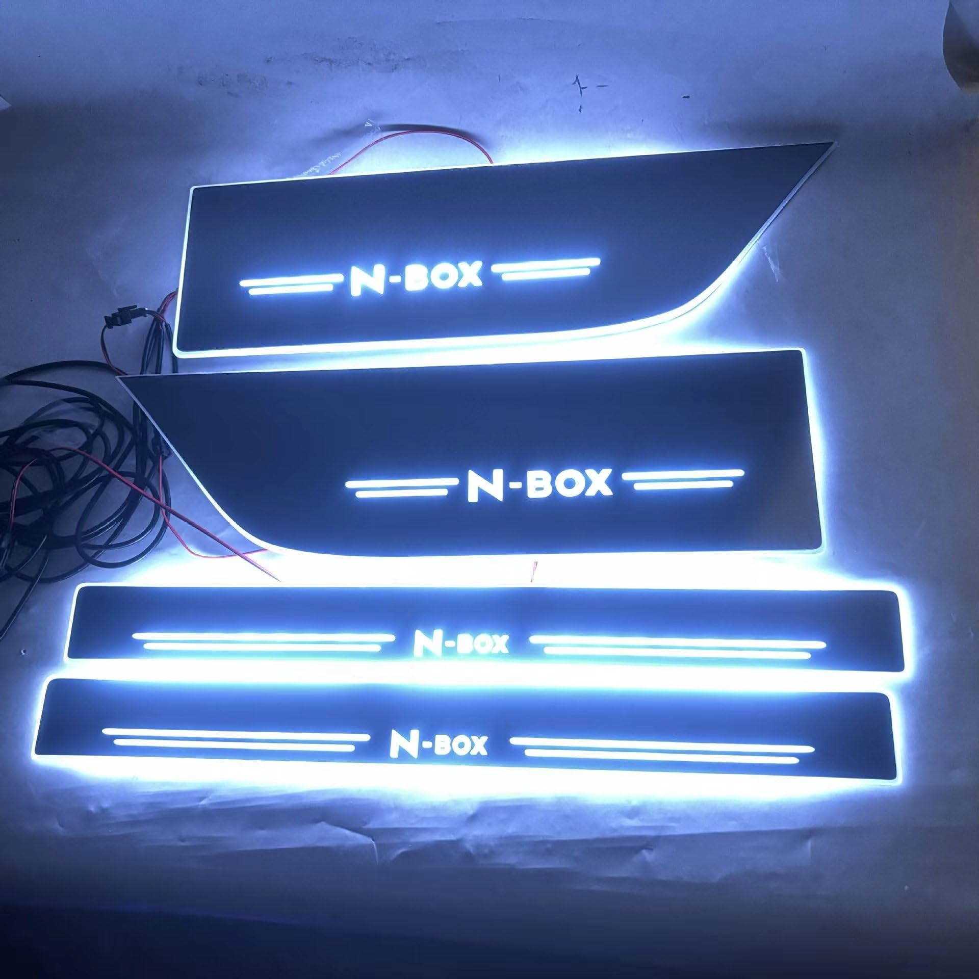 NBOX JF3 JF4 サイドステップガーニッシュ LED イルミネーション N-BOX サイドステップガーニッシュ(LEDホワイトイルミネーション