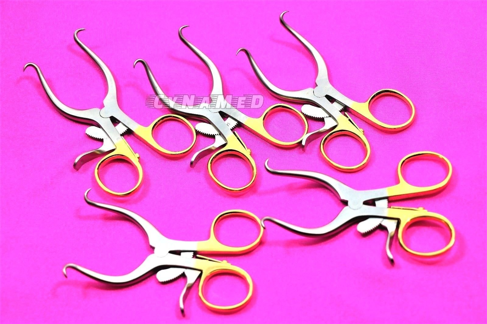 5 Premium Gold Ring Pediatric Gelpi Retractor 3.5