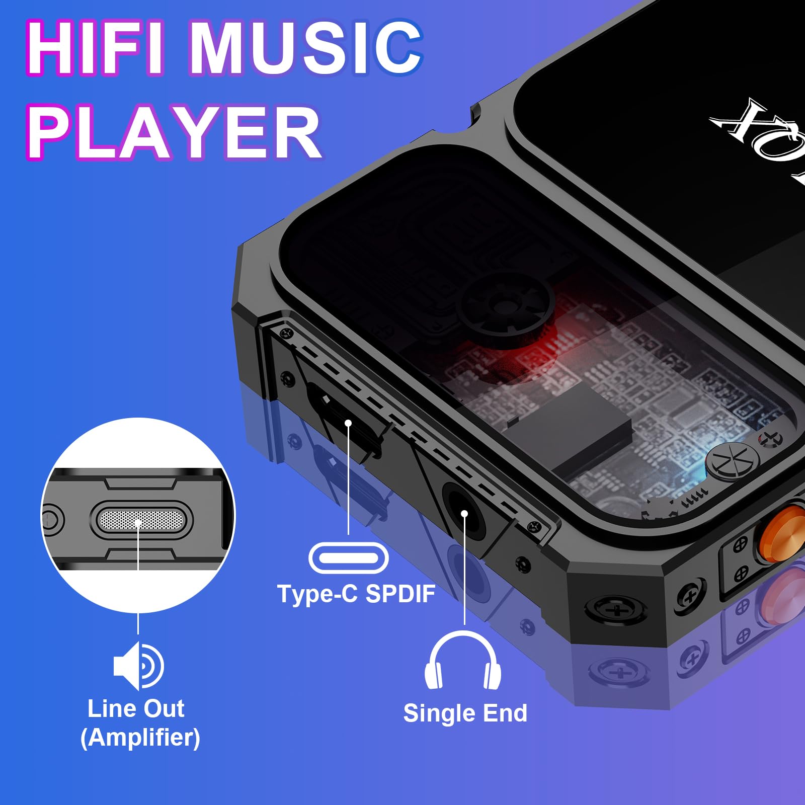 Amazon.com: 64GB Mp3 Player Bluetooth 5.3 with 2.4