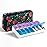 Weekly Pill Organizer 2 Times a Day, Zumd Pill Box 7 Day with Cute Quilted Fabric Zipper Case, Travel Pill Case Am Pm for Vitamin Medicine Organizer