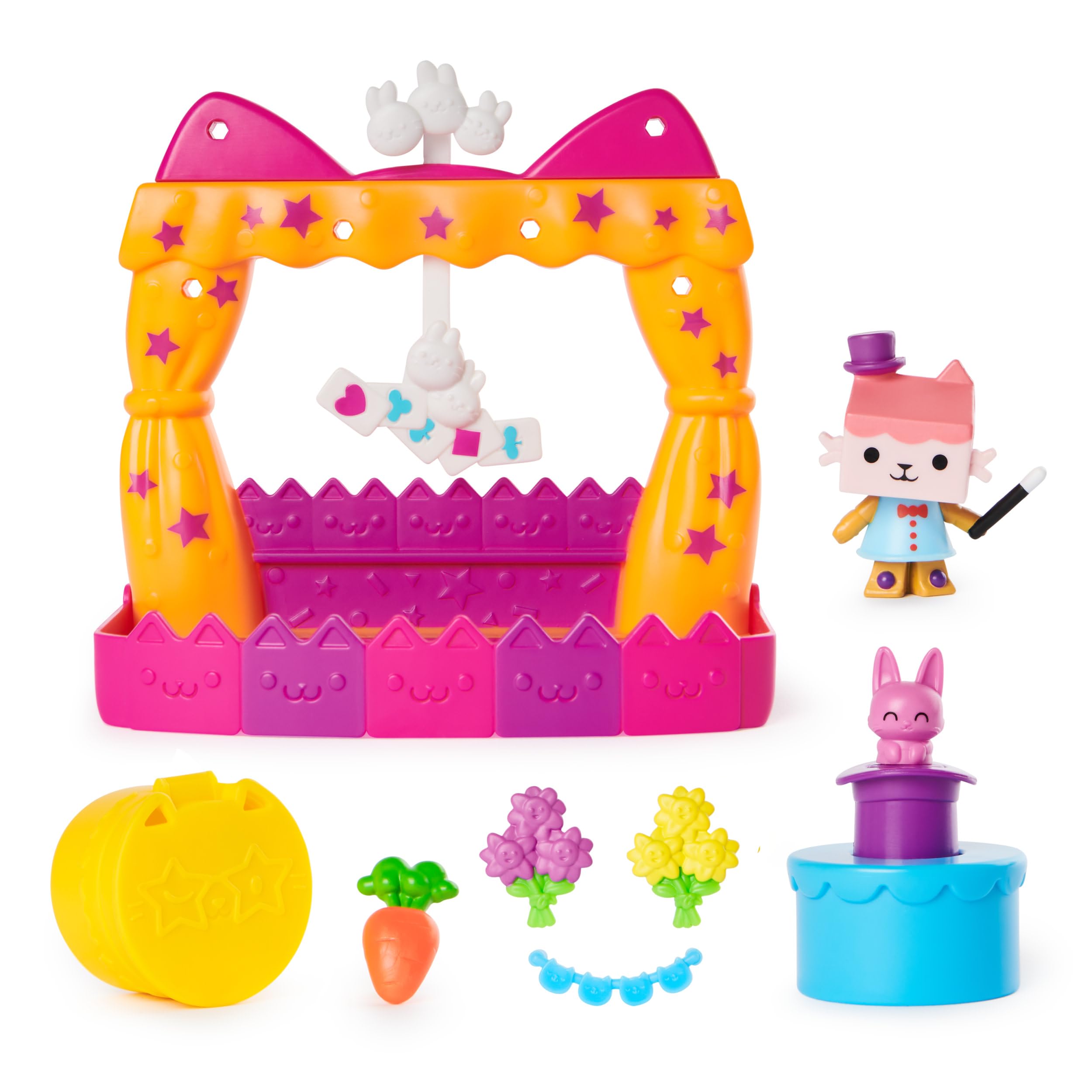 Gabby i Magiczny Dom - Gabby Dollhouse - Pudełko balkonowe dla dzieci - 1 figurka i 6 akcesoriów - kreskówka zabawka domek dla lalek - zabawka dla dzieci 3 lata i więcej