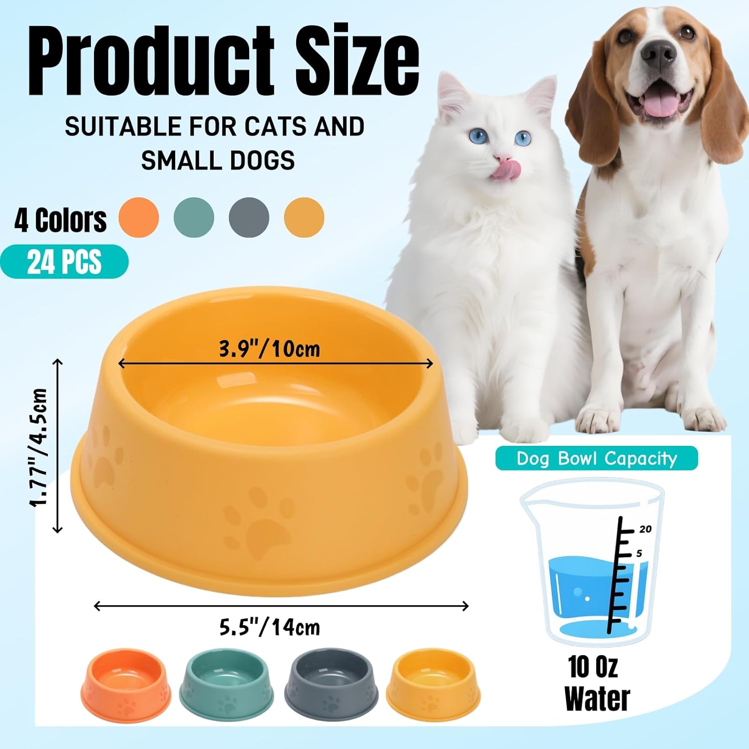Fun & Functional: The 24 Pack Cute Dog Paw Print Bowls for Your Pet Party!
