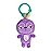 Bright Starts Jingle Joy Reach & Rattle Toy for Stroller - Purple Sloth with Chime Sounds - Unisex, Newborn +