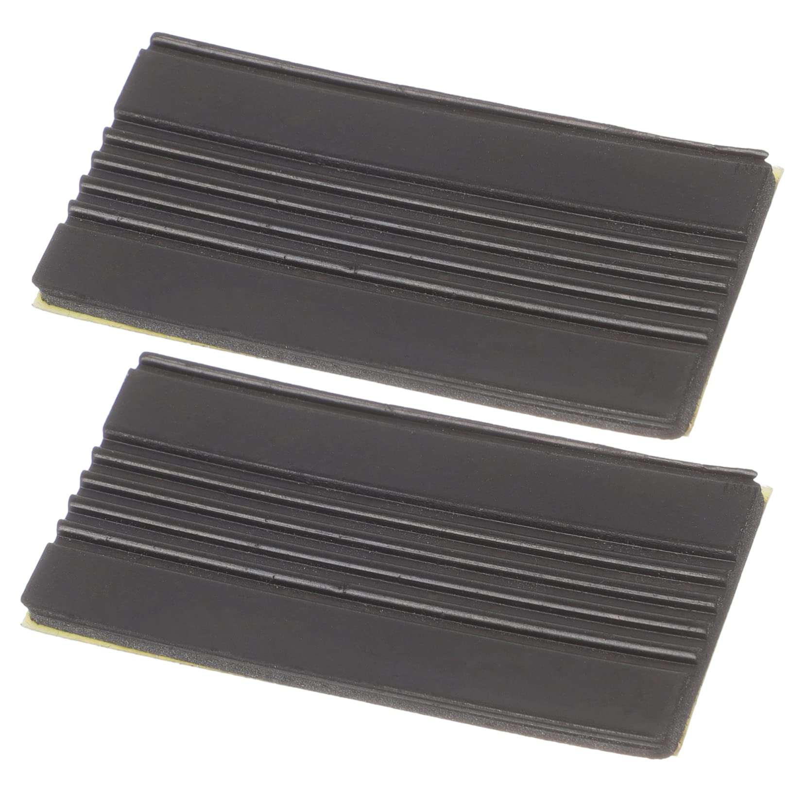 GOOHOCHY 2pcs Bass Drum Protector Drum Support Bassdrum Drum Guard Pads Bass Drum Pedal Pads Drum Pedal Part Antiskid Drum Guards Pad Drum Carpet Practice Base Kick Pedal Tape Black Rubber