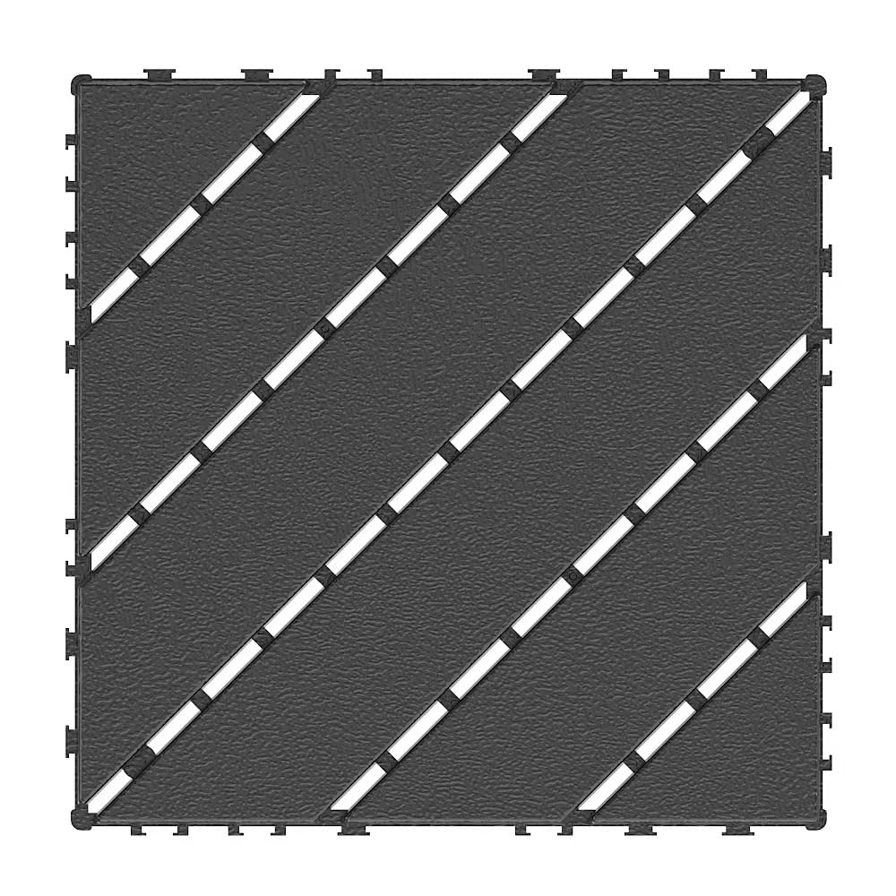 36 piastrelle per terrazze da giardino, in plastica, 30 x 30 x 2 cm