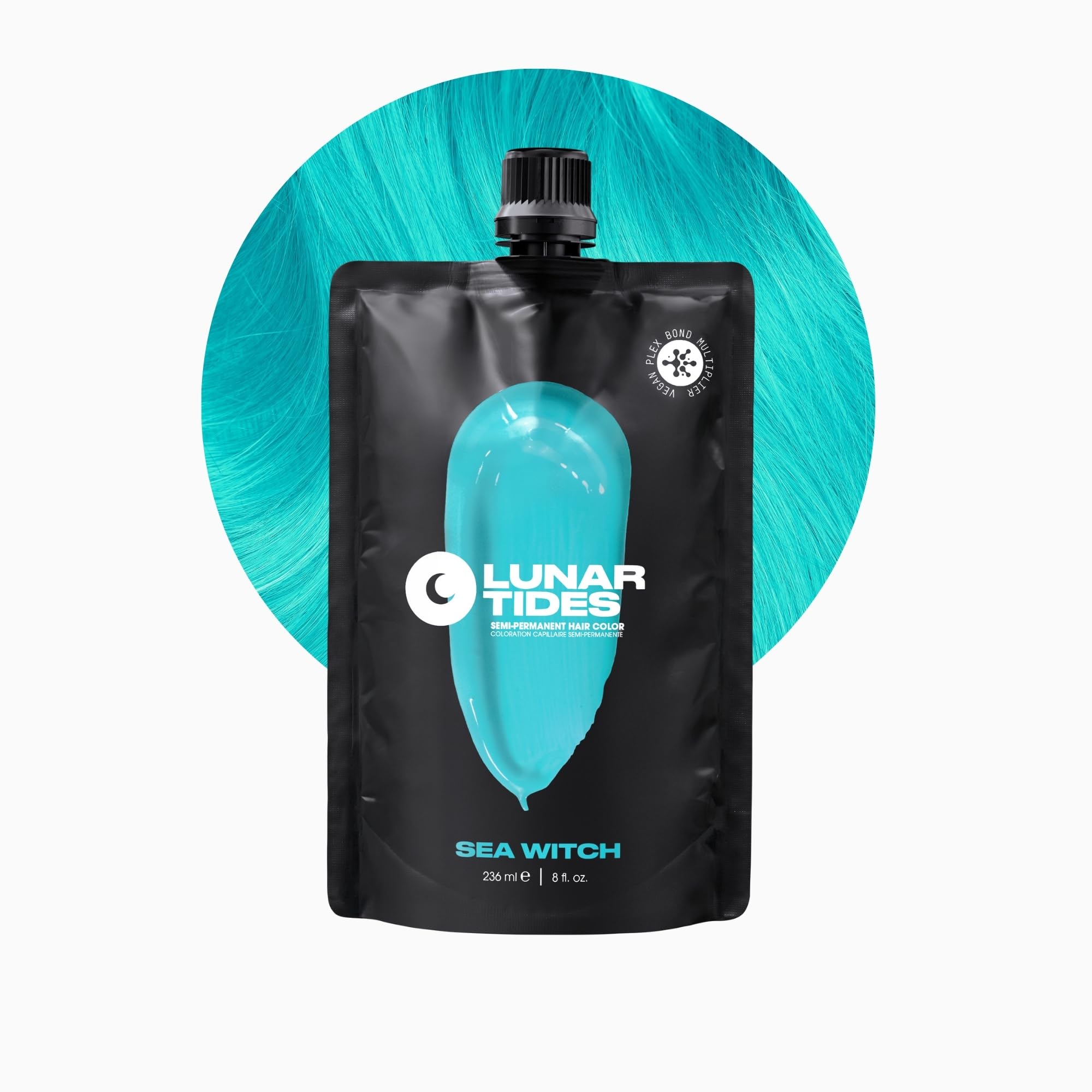 Lunar Tides Semi-Permanent Hair Color (43 colors) (Sea Witch, 8 fl. oz.)