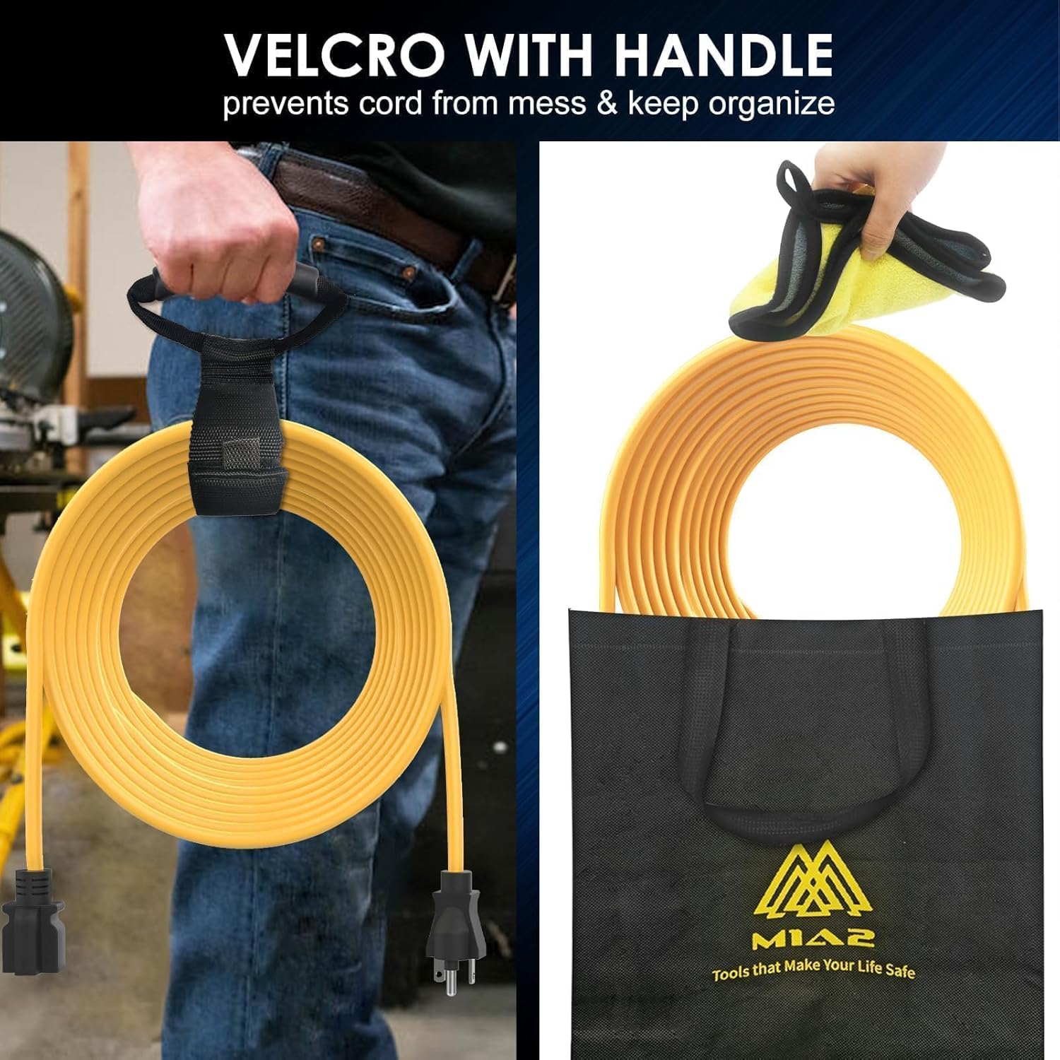 NEMA 6-20 Extension Cord 6-20P to 6-20R [Also for 6-15R Adapter] Tesla Mobile EV Level 2 Charging Heavy Duty 220 Volts 20 Amp 25FT ETL Listed