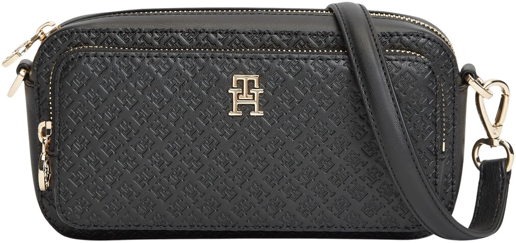 Tommy Hilfiger Women's Th Daily Camera Bag Mono AW0AW18414 Crossover, BLACK (Black), One Size