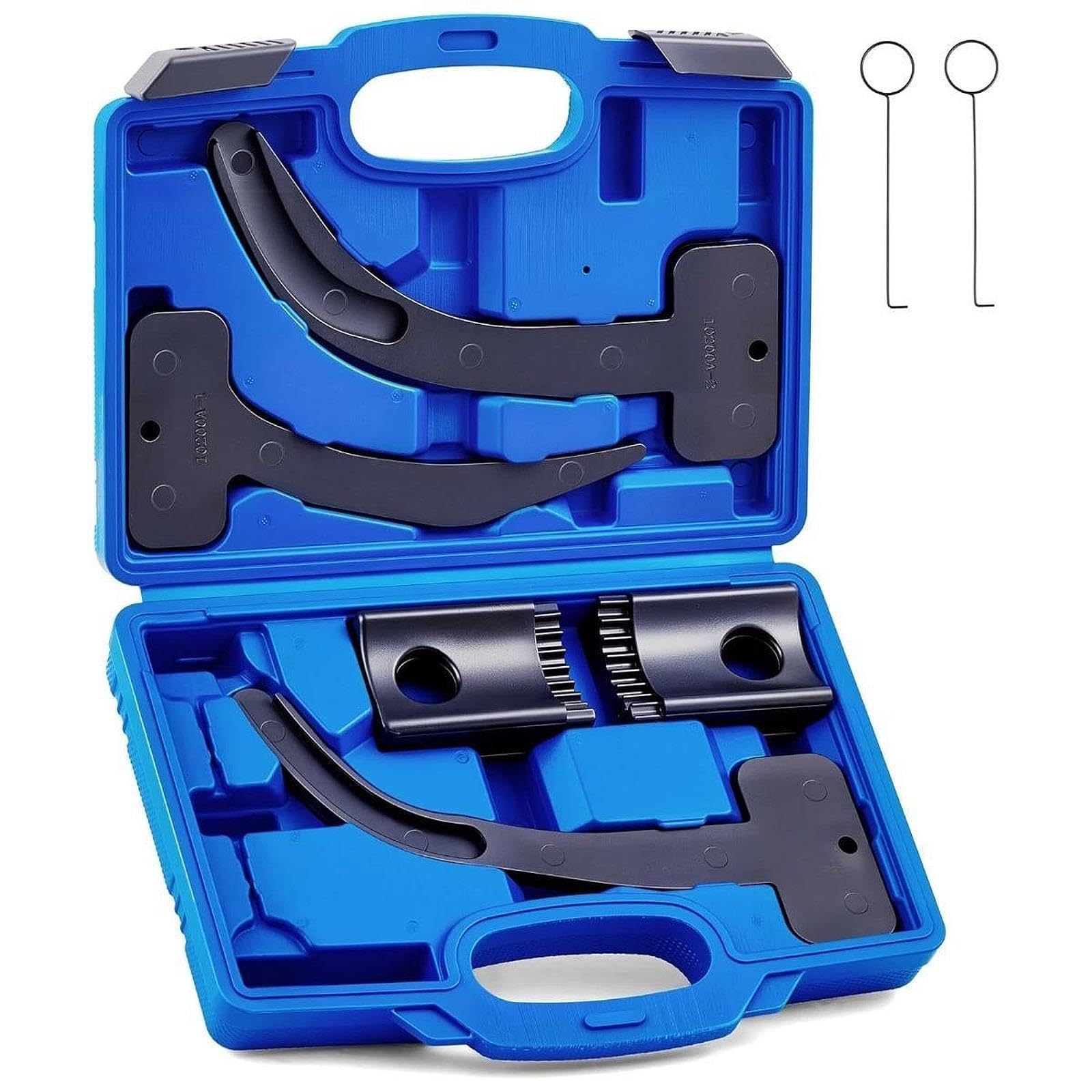 Bloccaggio Albero a Kit Temporizzazione Motore Attrezzi Officina Ricambio Professionale Materiale Robusto Adatto a Manutenzione Automobili, Blu