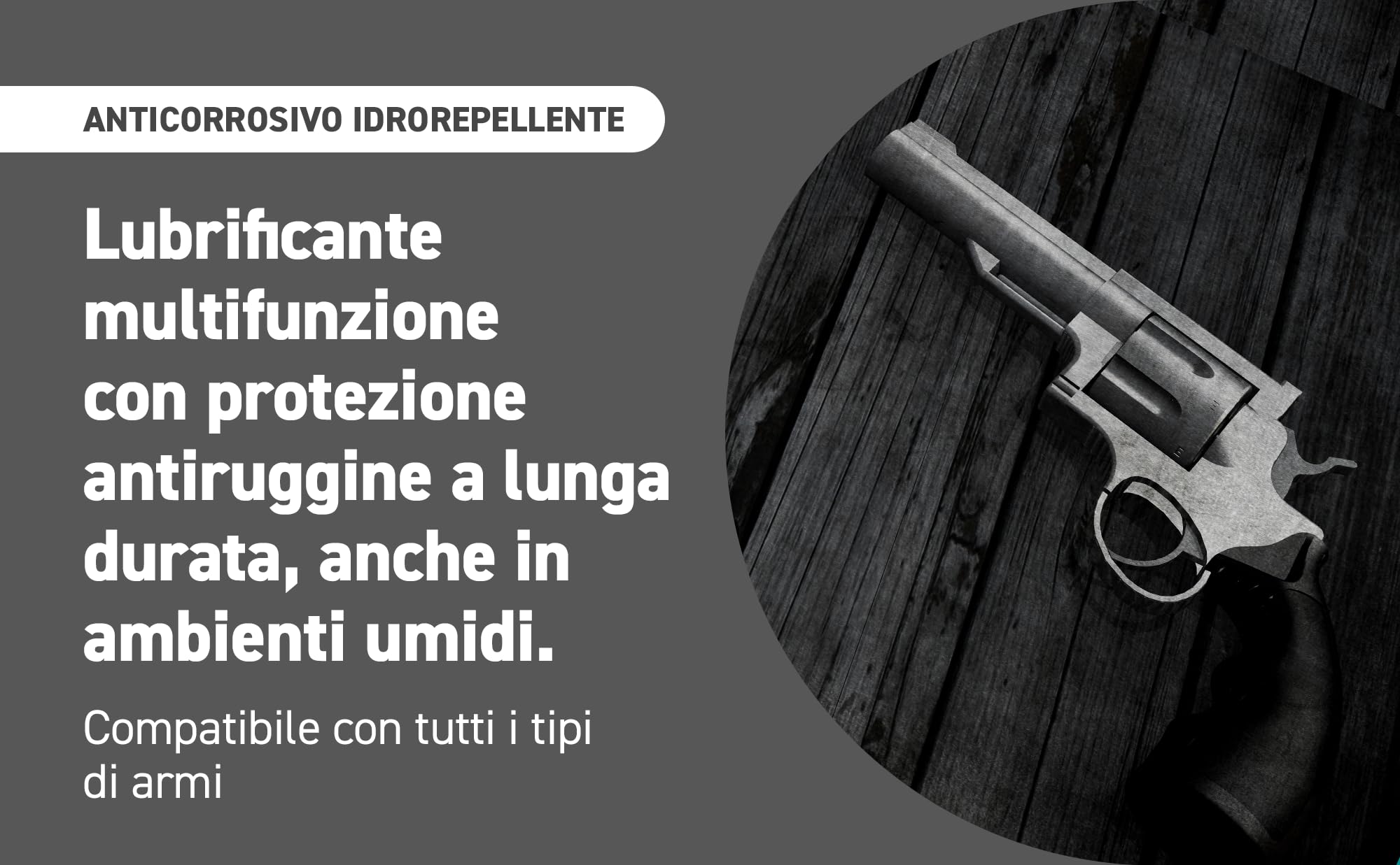 Olio per Armi, Lubrificante Protettivo Spray per Fucili e Pistole, previene la ruggine, elimina i residui carboniosi, Ideale Anche per Catene di Moto, Bici e Altro, 200ml