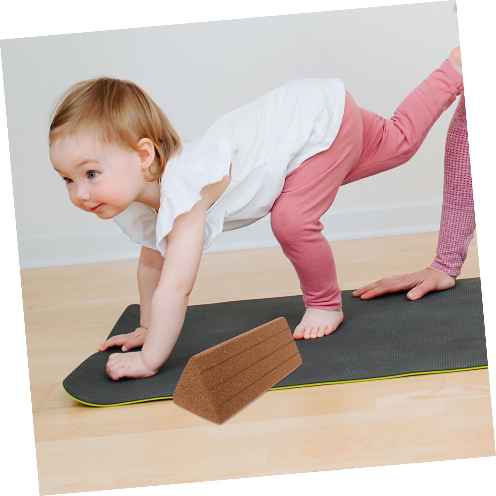 Hemobllo Bloques De Yoga De Corcho Para y Ejercicio Bloques De Triangulares Adultos Soporte Prácticas De Yoga y