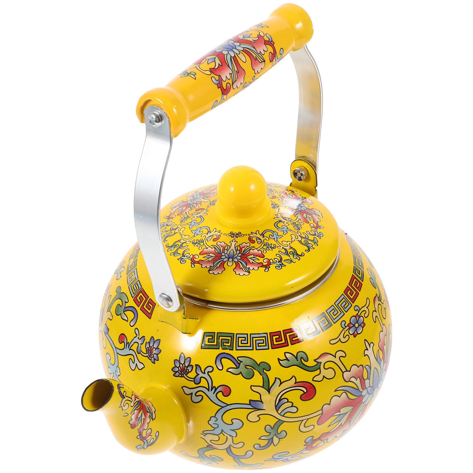 Tetera de Esmalte Grueso 2,2 L Amarilla para Inducción en Casa